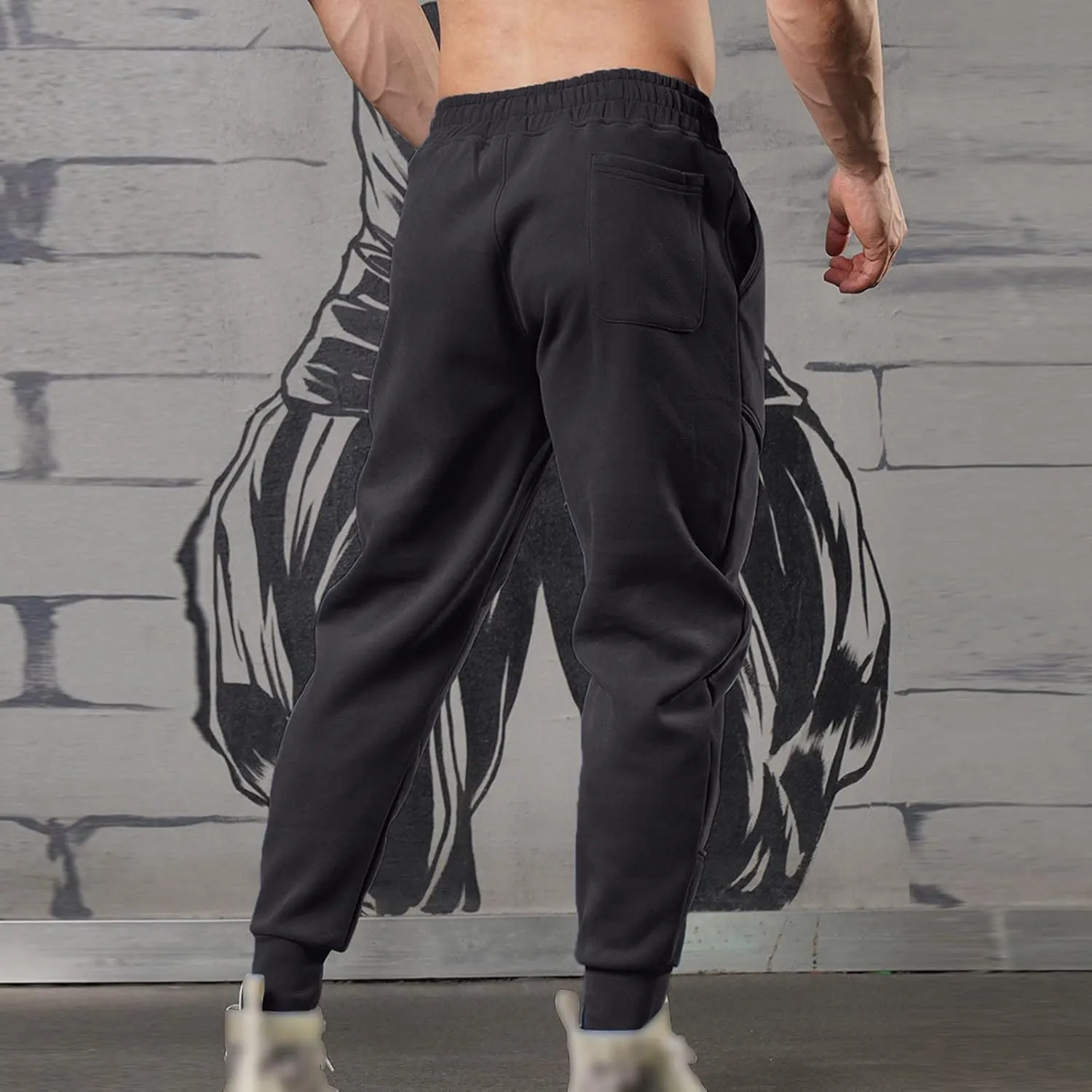 Mens Workout Cargo Sweatpants Straight Stretch Twill Cargo Pants Men's Wild Cargo Pants Sweatpants Active Soft Fleece