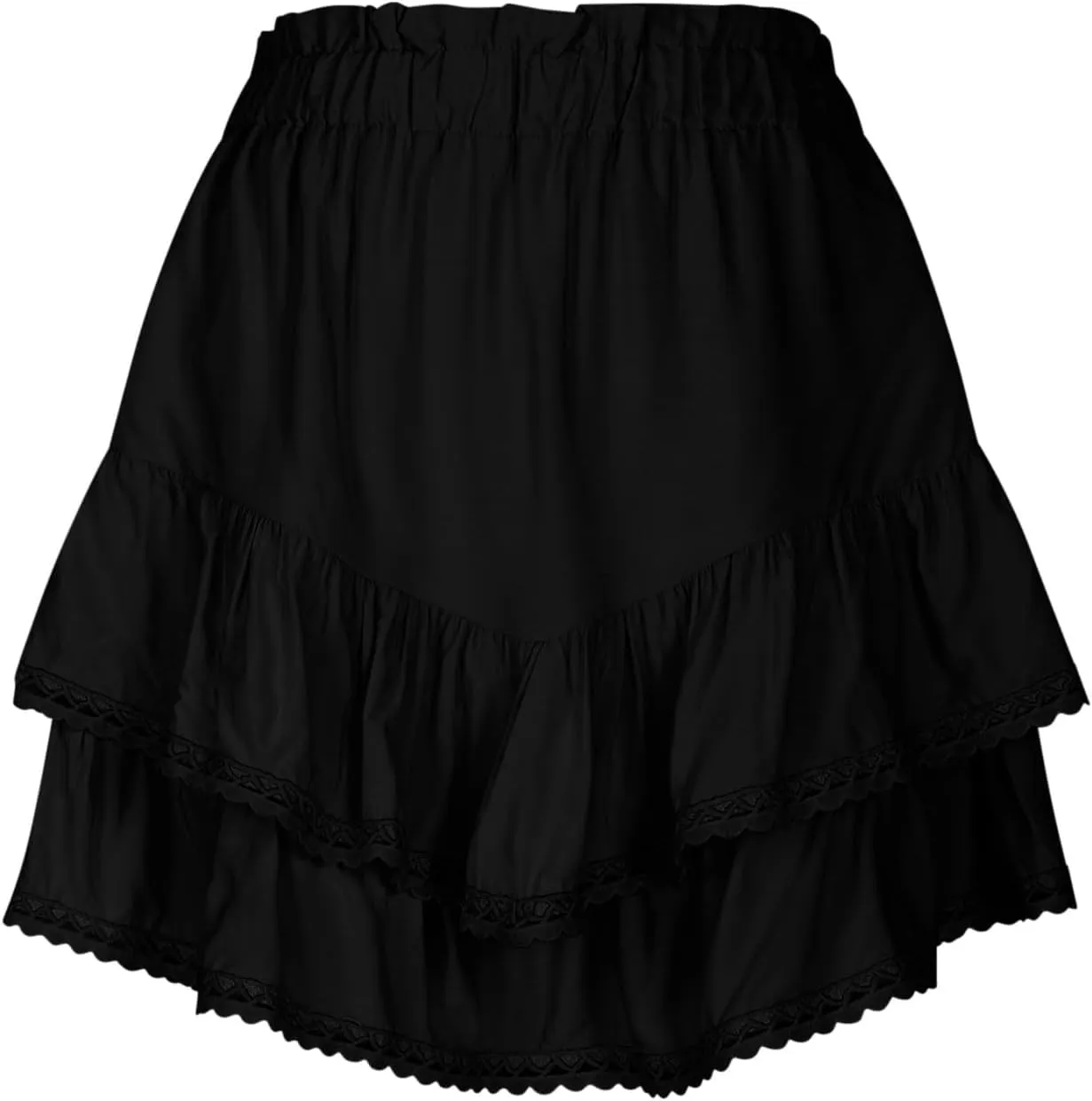 NaRHbrg Y2K Ruffle Short Skirt for Women's Low-Waisted Sexy A-Line Mini Skirt Beachwear Club Party Skorts Mini Skirts