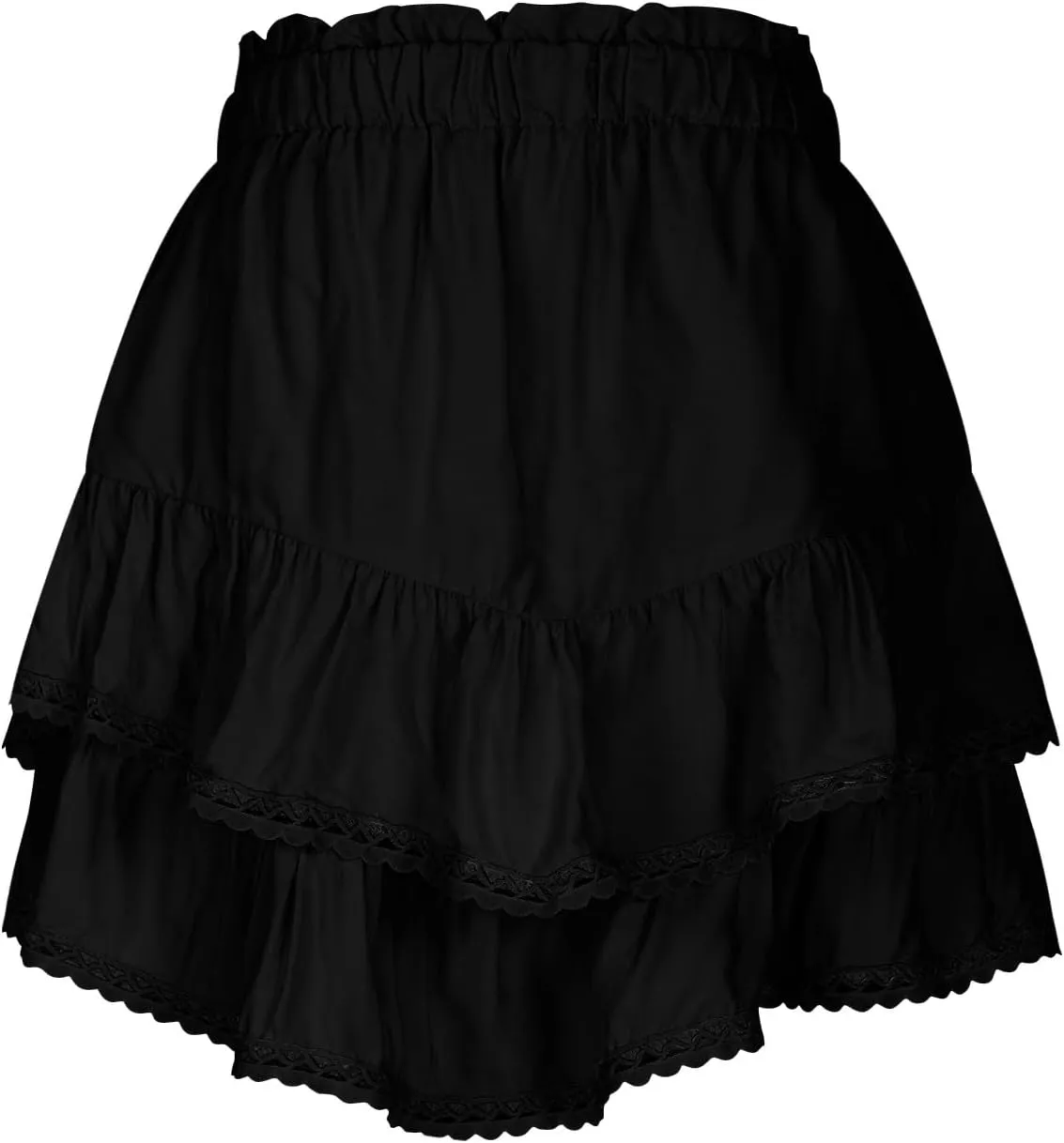 NaRHbrg Y2K Ruffle Short Skirt for Women's Low-Waisted Sexy A-Line Mini Skirt Beachwear Club Party Skorts Mini Skirts