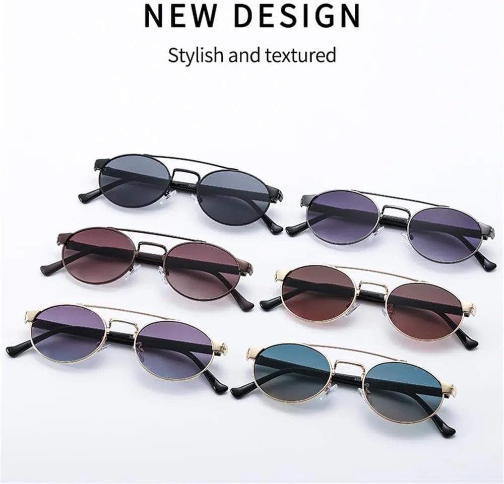 New 2025 small frame metal sunglasses uv400 male round sun glasses women and man metal vintage