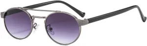 New 2025 small frame metal sunglasses uv400 male round sun glasses women and man metal vintage