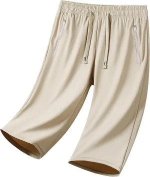 Onavee Iced Active Shorts for Women Women's Ice Silk Quick Drying Stretch Pants Ultra Stretch Breathable Casual Pants
