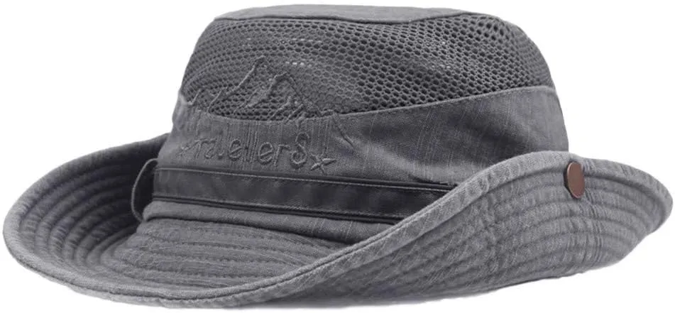 Outdoor Sun Hat Bucket Hats for Women Sun Protective Mesh Cap Quick-Dry UPF 50  Fishing Accessories