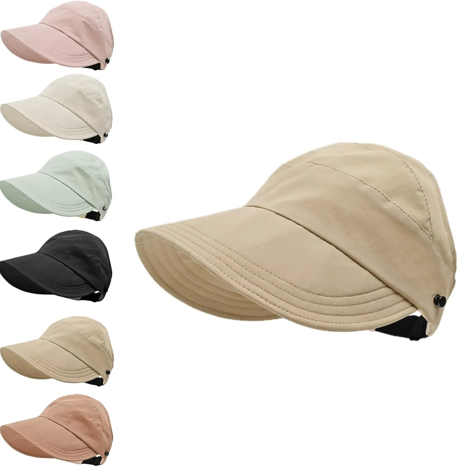 Outdoor Uv Protection Hollow Top Sun Hat, Women's Outdoor Uv Protection Hollow Top Wide Brim Sun Hat