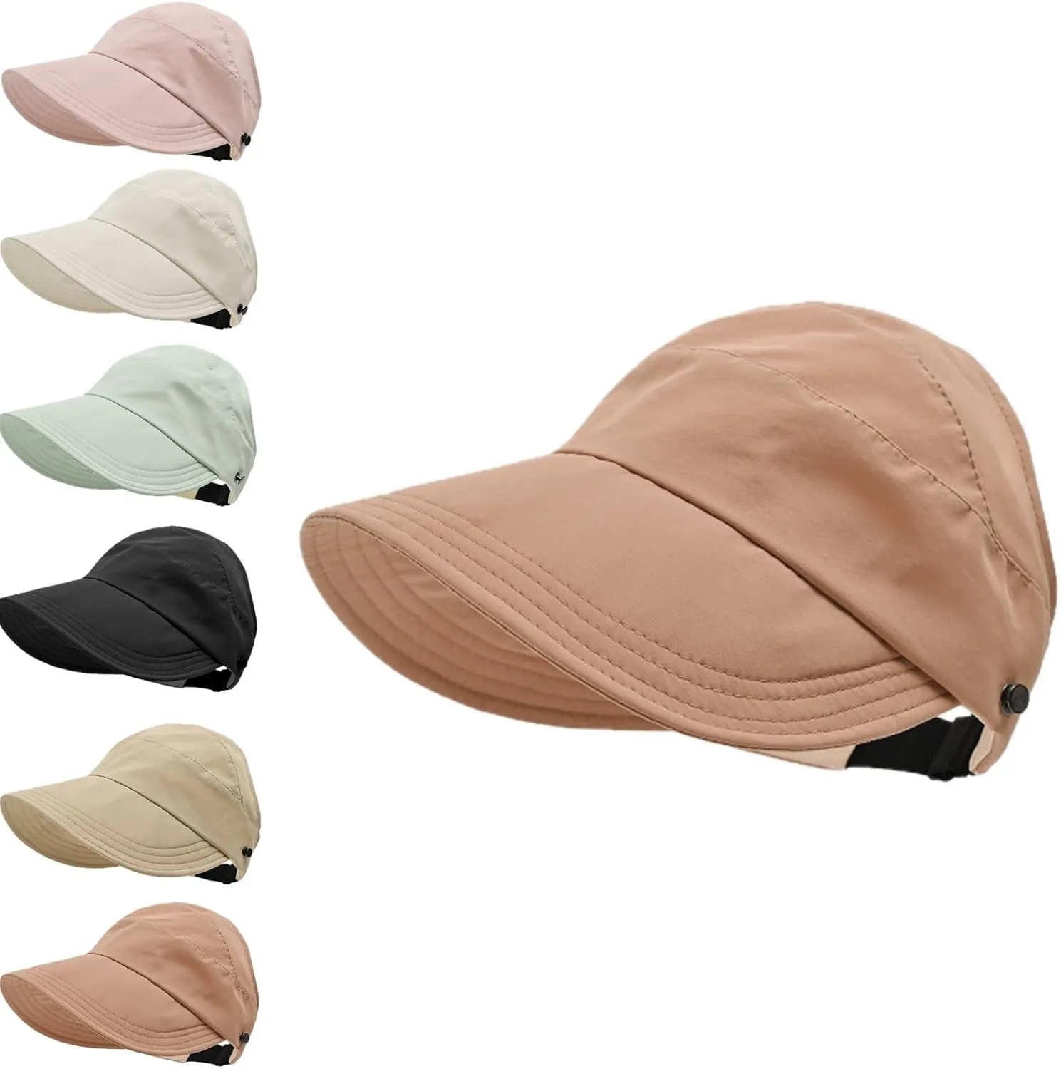Outdoor Uv Protection Hollow Top Sun Hat, Women's Outdoor Uv Protection Hollow Top Wide Brim Sun Hat