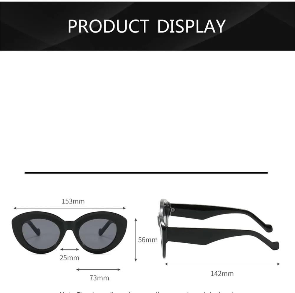Oversize Cat Eye Gradient Sunglasses Women Vintage Fashion Frame Lady Eyeglass UV400