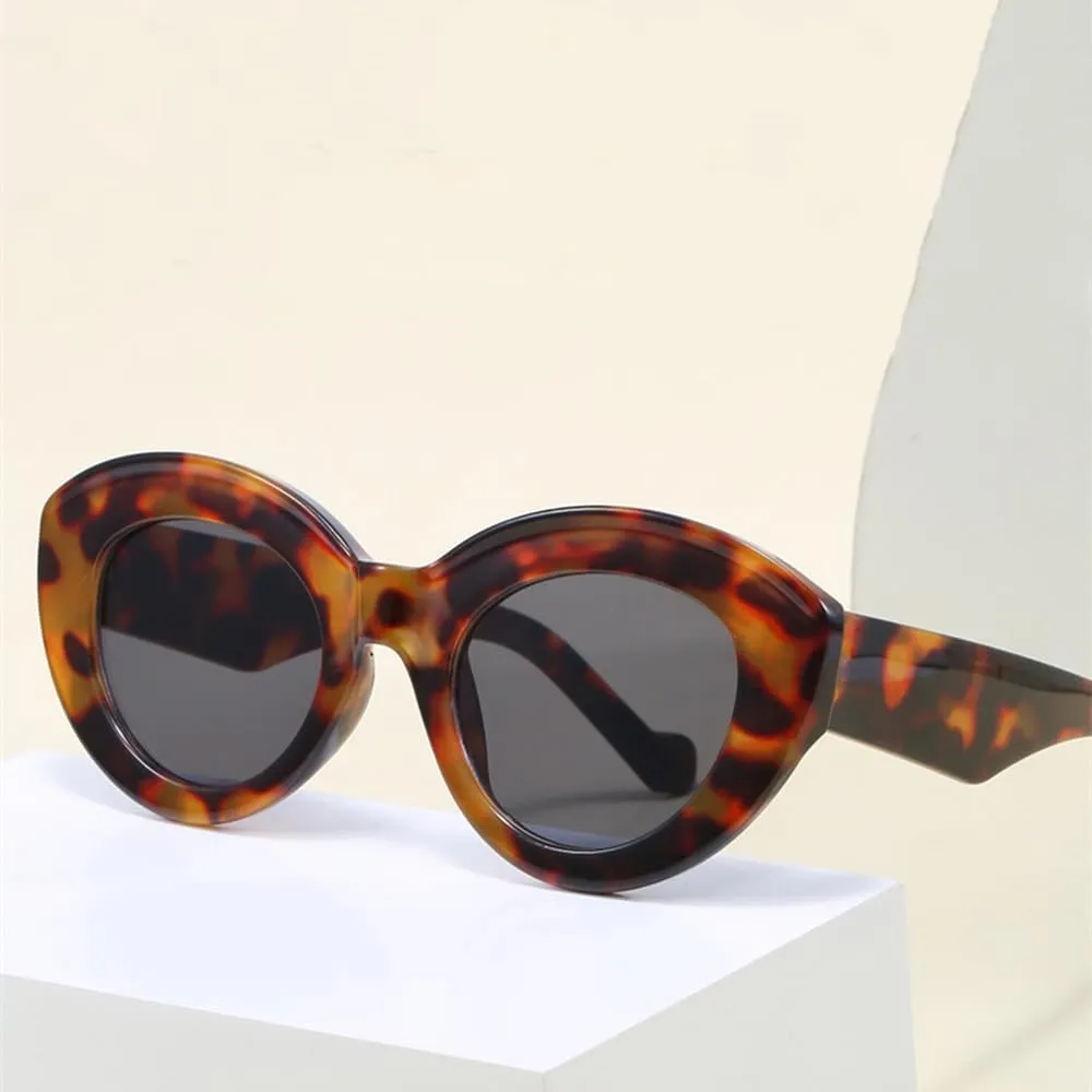 Oversize Cat Eye Gradient Sunglasses Women Vintage Fashion Frame Lady Eyeglass UV400