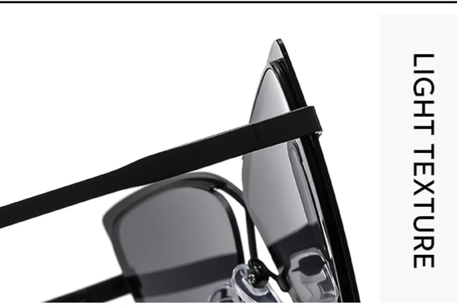Oversized Cat Eye Sunglasses Women Luxury Trendy Clear Anti Blue Light Eyeglasses for Ladies Uv400