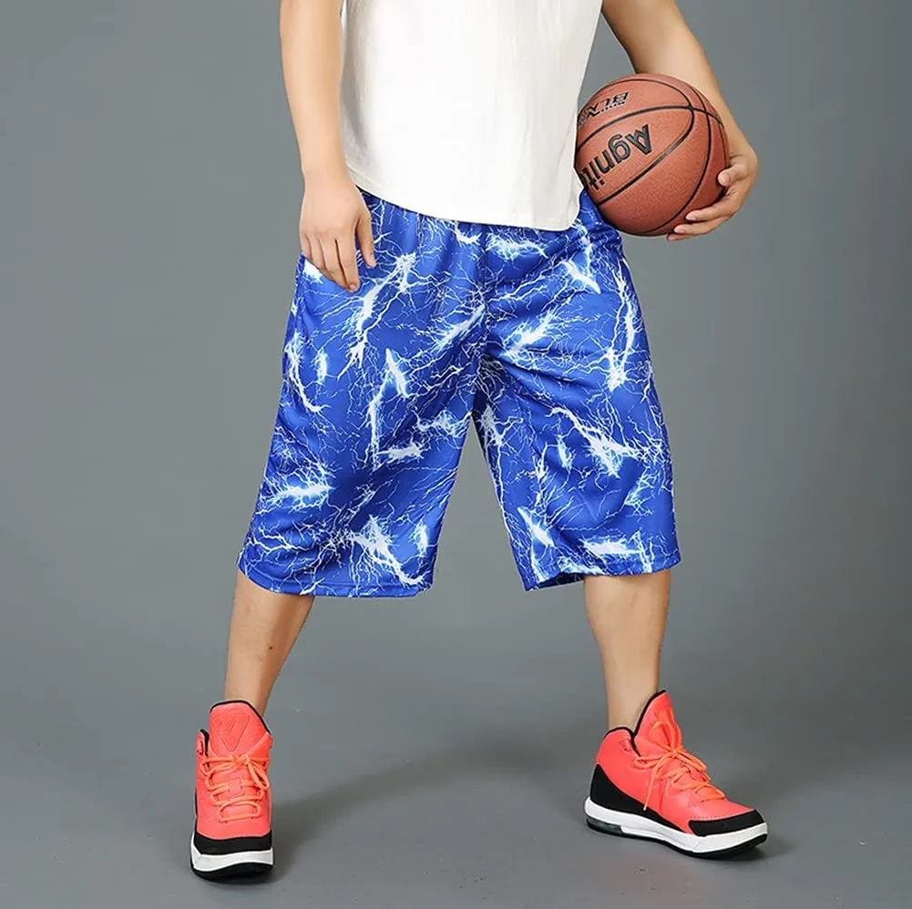 Plus Size Summer Casual Men's Solid Sports Running Workout Shorts Quick Dry Activewear Mens Shorts Basketball