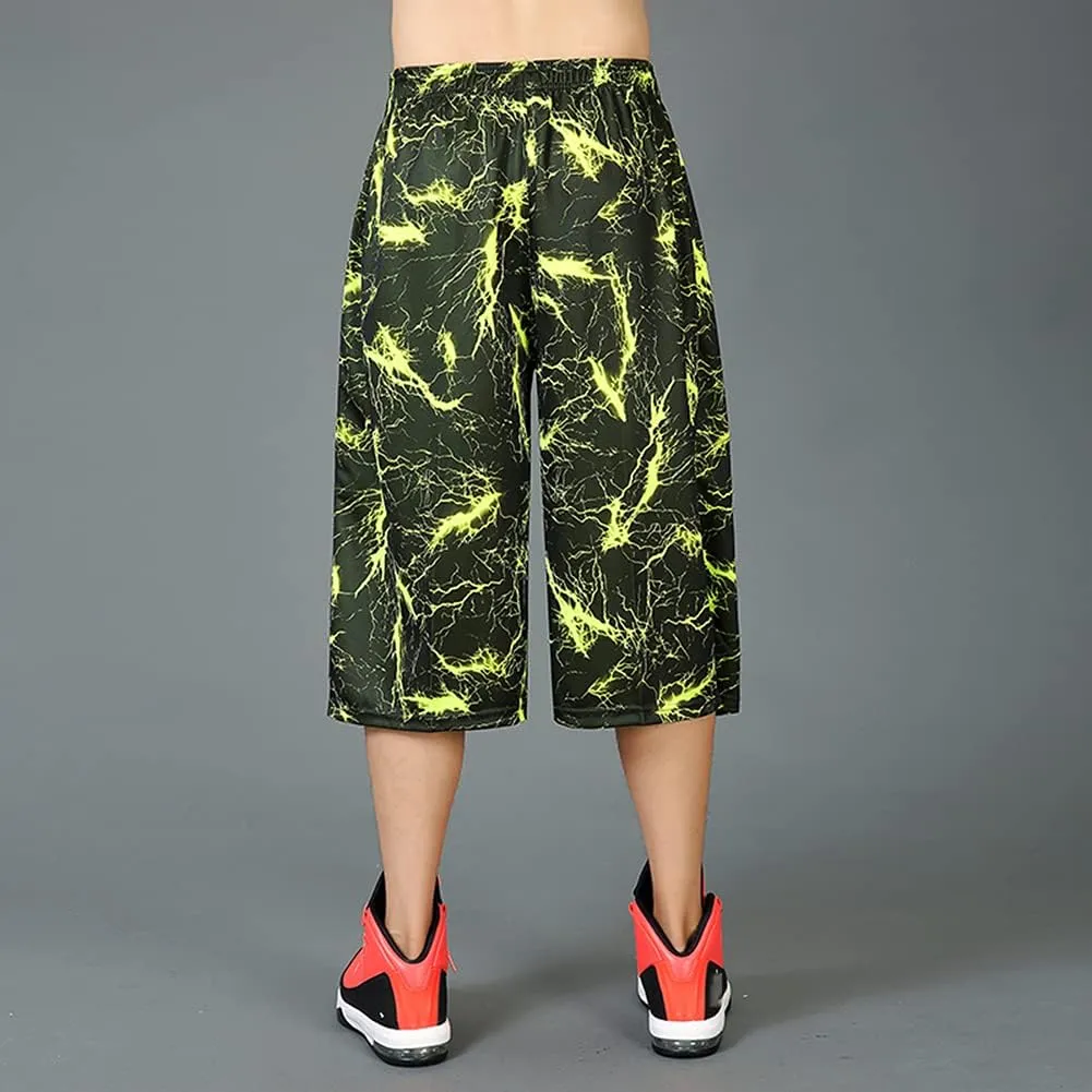 Plus Size Summer Casual Men's Solid Sports Running Workout Shorts Quick Dry Activewear Mens Shorts Basketball