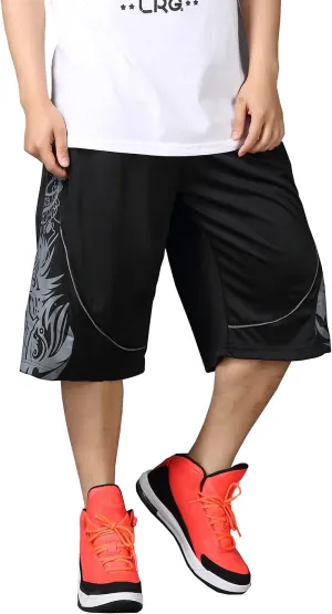 Plus Size Summer Casual Men's Solid Sports Running Workout Shorts Quick Dry Activewear Mens Shorts Basketball