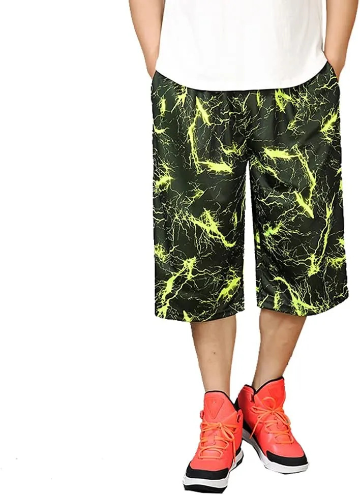 Plus Size Summer Casual Men's Solid Sports Running Workout Shorts Quick Dry Activewear Mens Shorts Basketball