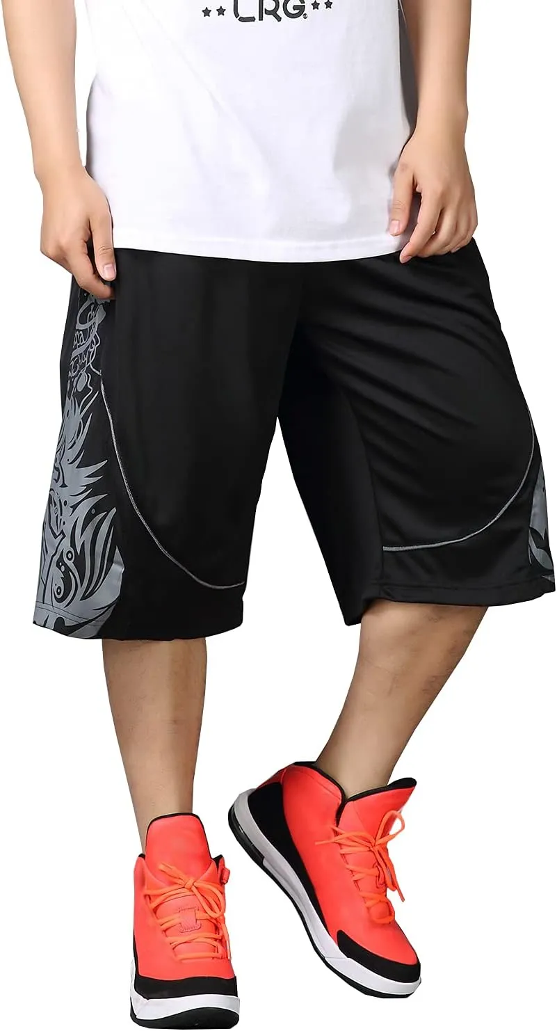 Plus Size Summer Casual Men's Solid Sports Running Workout Shorts Quick Dry Activewear Mens Shorts Basketball