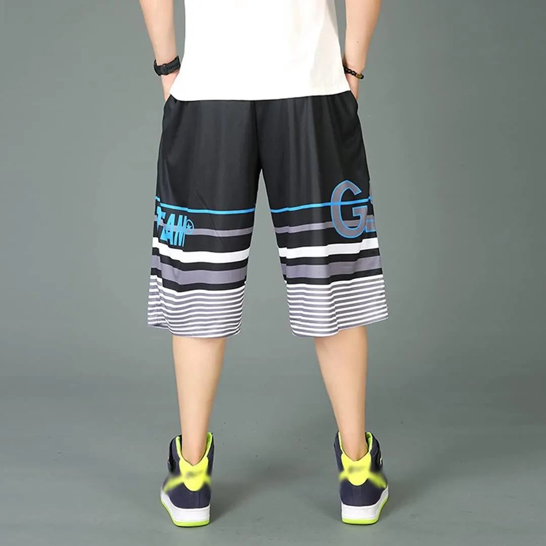 Plus Size Summer Casual Men's Solid Sports Running Workout Shorts Quick Dry Activewear Mens Shorts Basketball