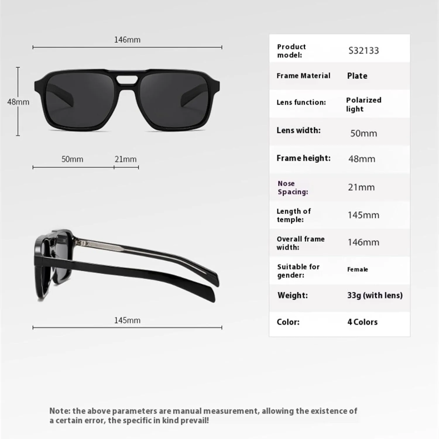 Polarized Sunglasses Women Men Handmade Acetate Frame Uv400 Outdoor Driving Oval Face