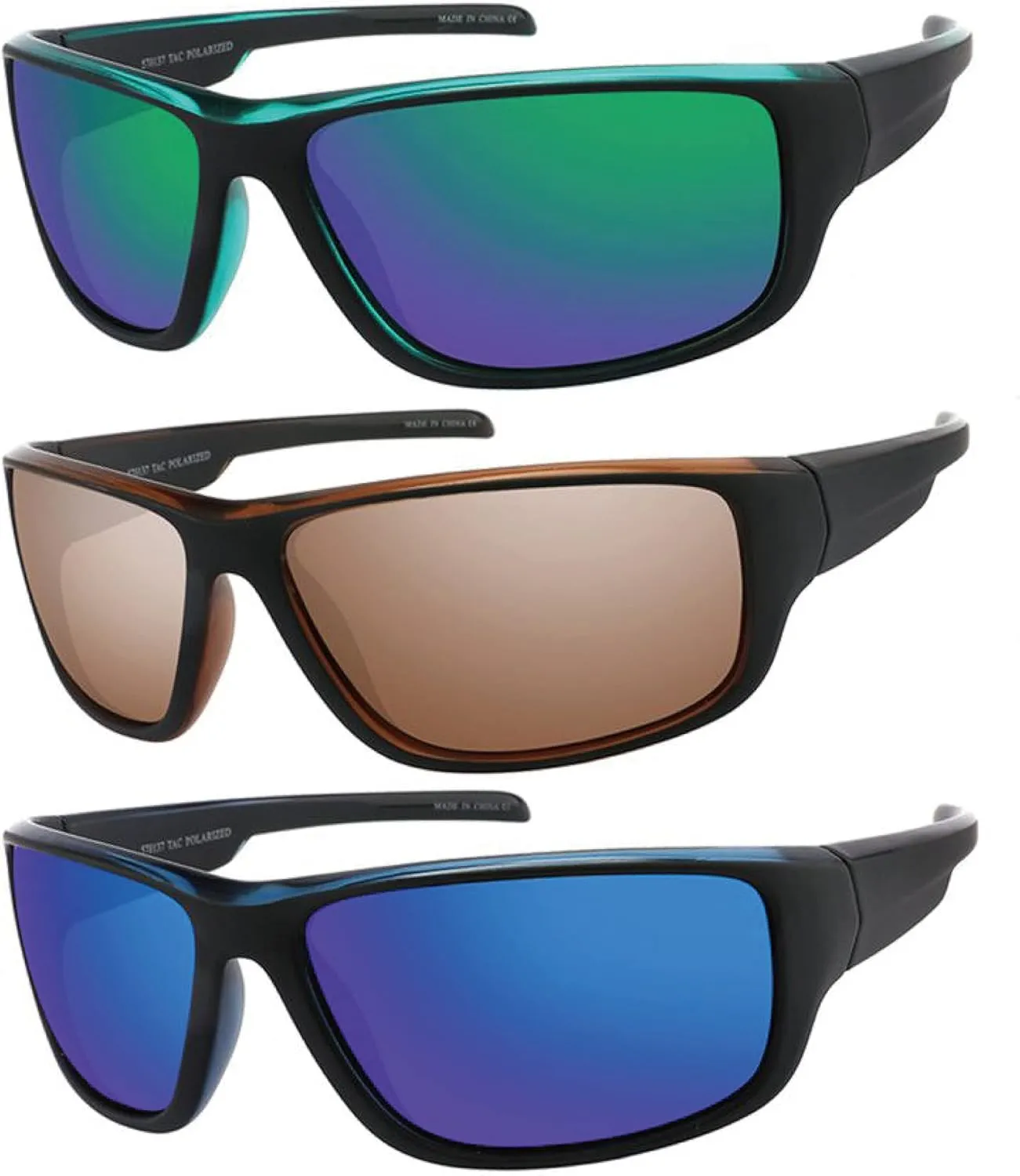 POLARIZED Wrap Around Sports UV400 Sunglasses for Men Driving Fishing Running Biking