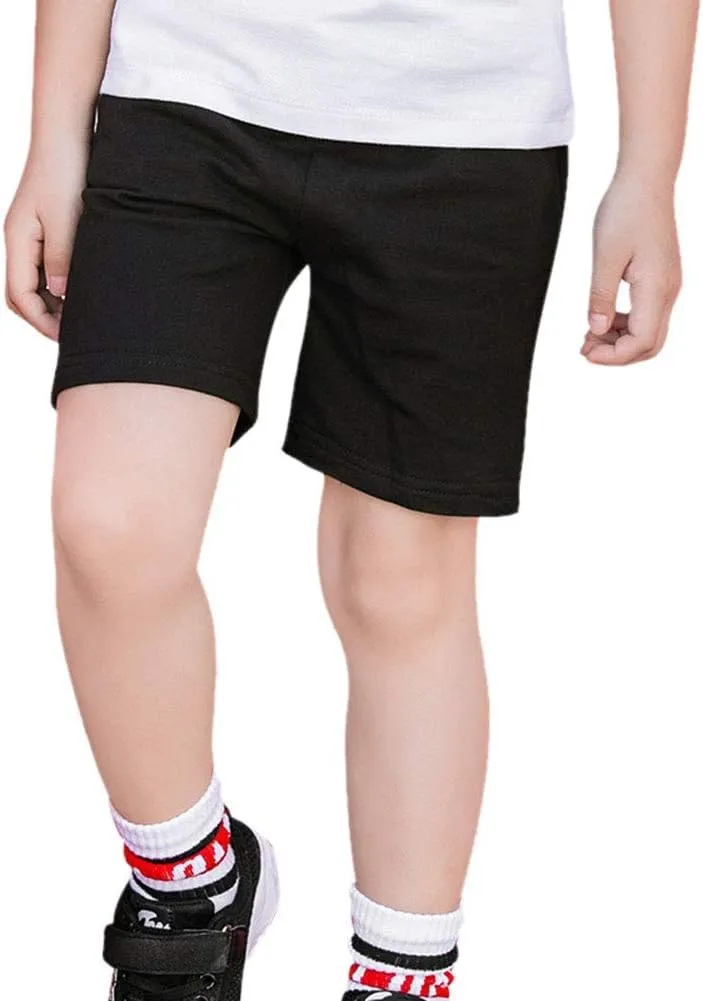 PTPUKE Toddler Kids Solid Cotton Comfort Soft Baby Sport Jogger Shorts Boys Girls Casual Pants
