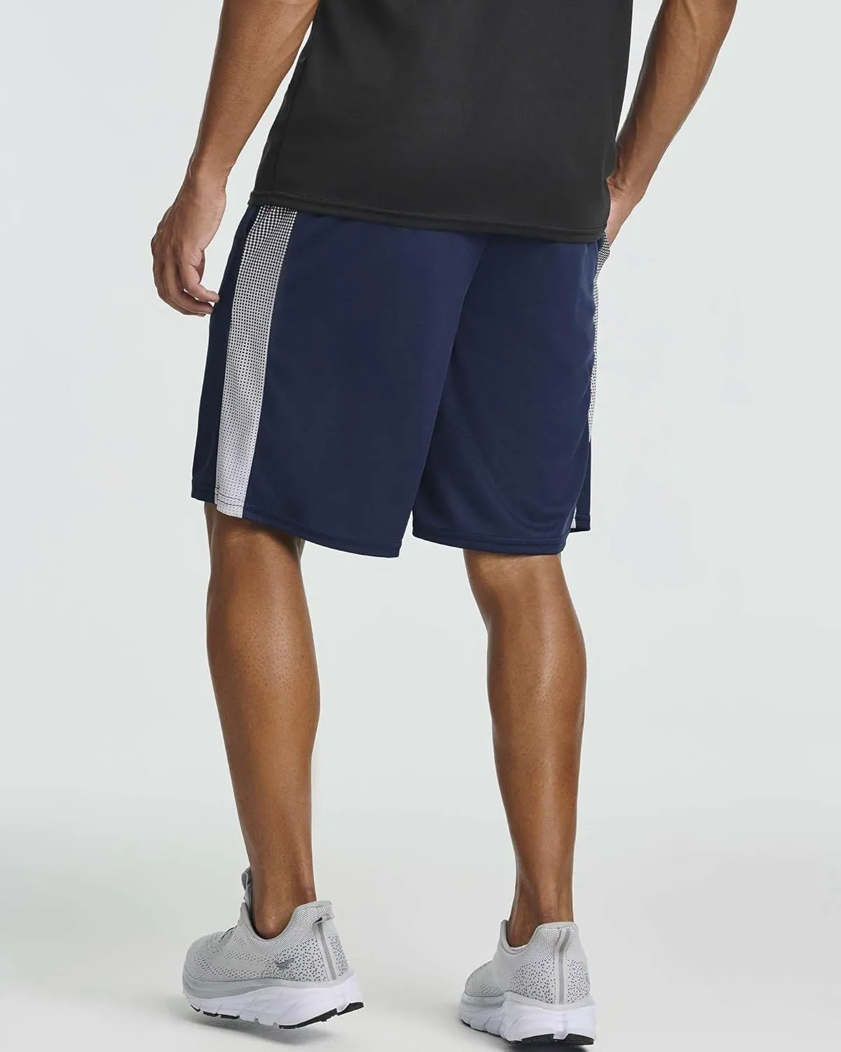 Real Essentials 5 Pack: Men's Mesh Athletic Basketball Shorts Quick Dry Activewear with Pockets