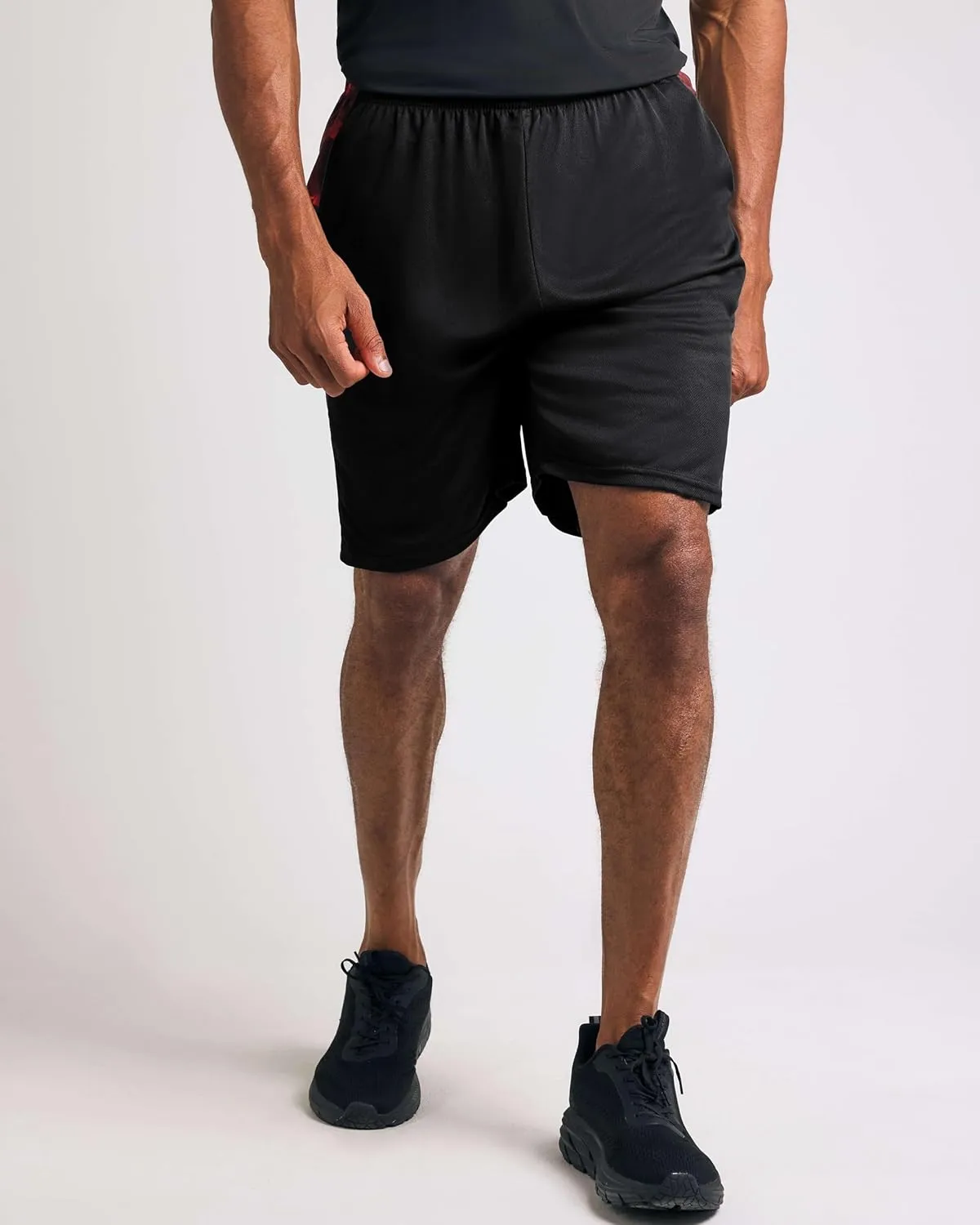 Real Essentials 5 Pack: Men's Mesh Athletic Basketball Shorts Quick Dry Activewear with Pockets