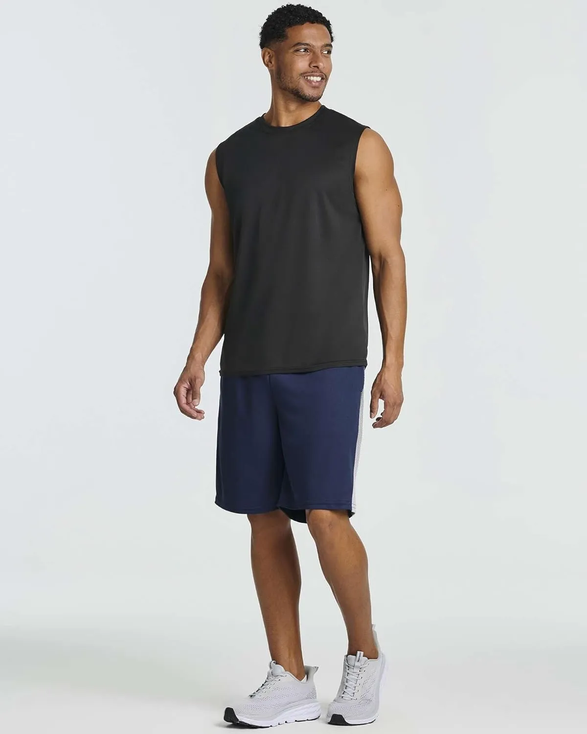 Real Essentials 5 Pack: Men's Mesh Athletic Basketball Shorts Quick Dry Activewear with Pockets