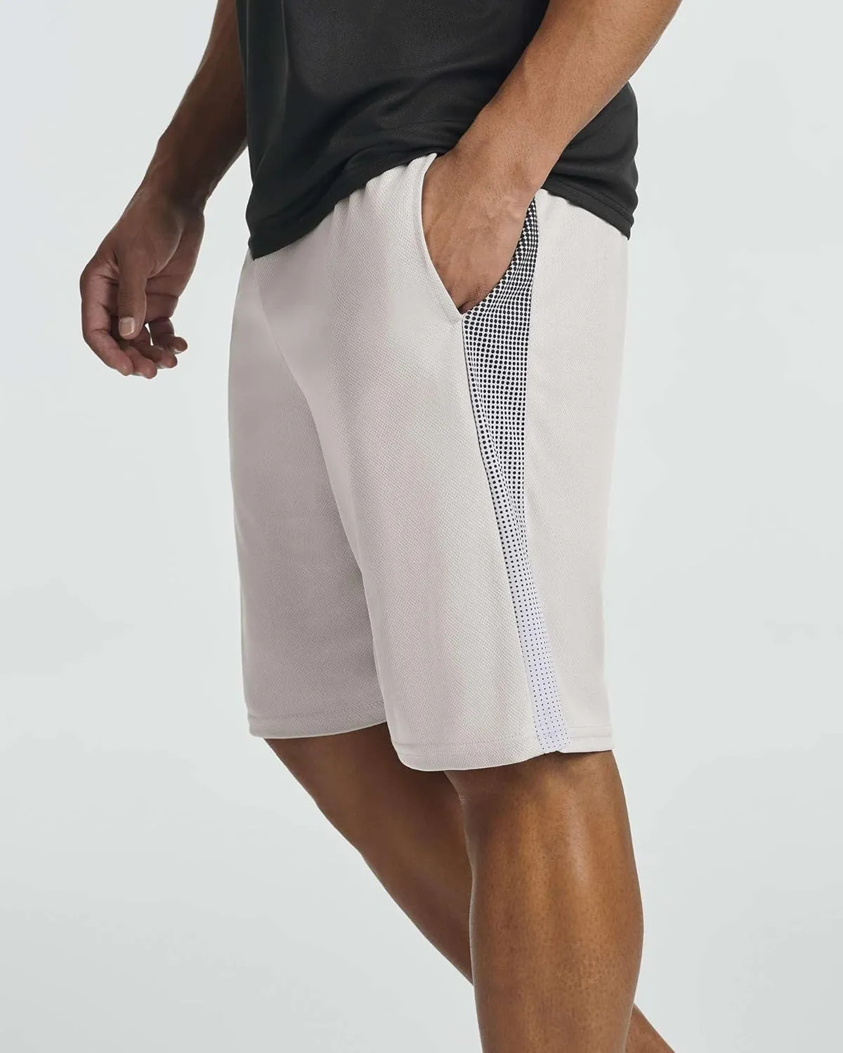 Real Essentials 5 Pack: Men's Mesh Athletic Basketball Shorts Quick Dry Activewear with Pockets