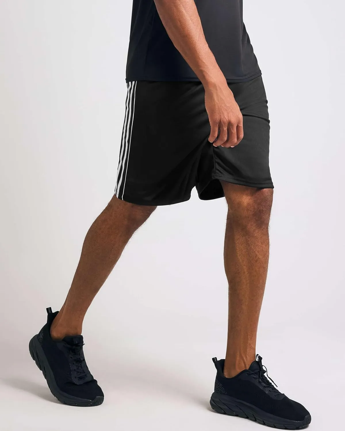 Real Essentials 5 Pack: Men's Mesh Athletic Basketball Shorts Quick Dry Activewear with Pockets