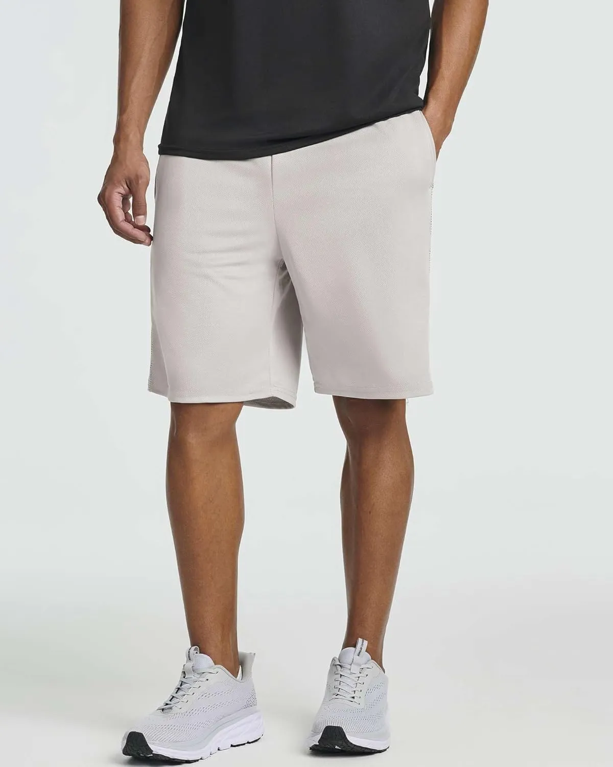 Real Essentials 5 Pack: Men's Mesh Athletic Basketball Shorts Quick Dry Activewear with Pockets