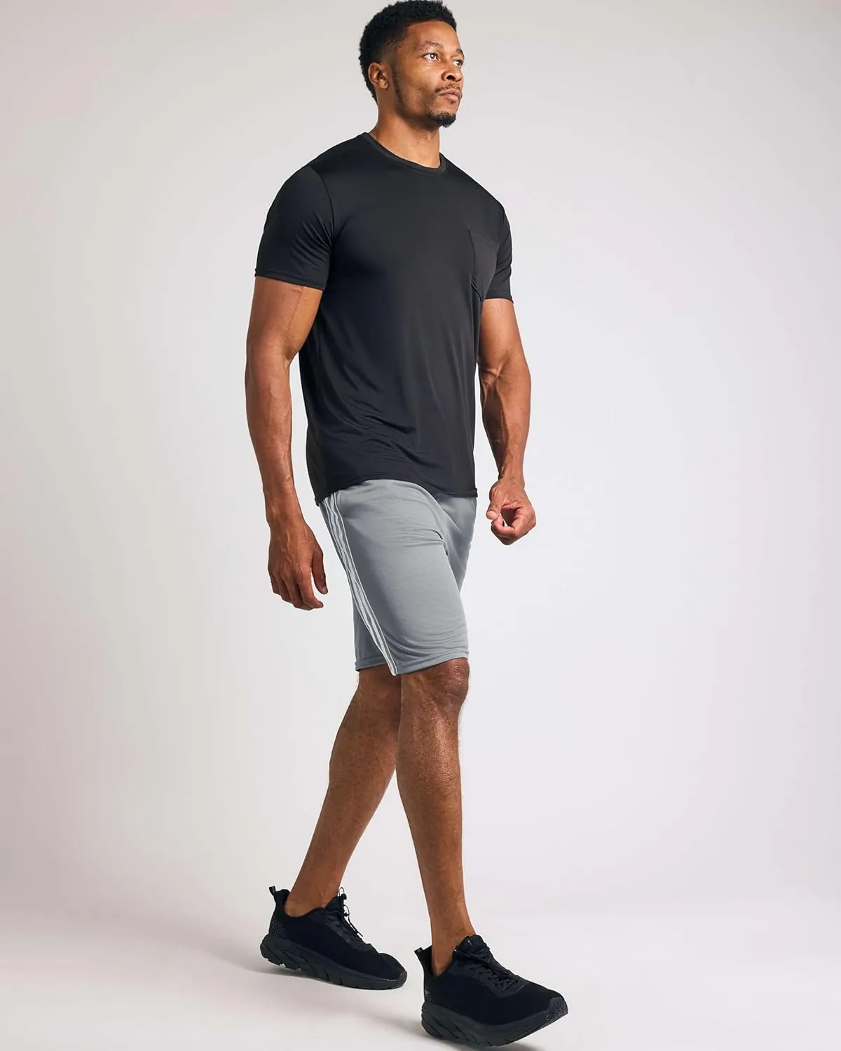 Real Essentials 5 Pack: Men's Mesh Athletic Basketball Shorts Quick Dry Activewear with Pockets