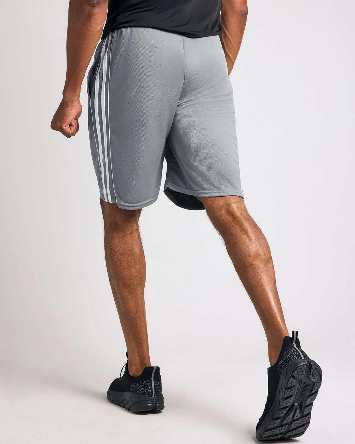 Real Essentials 5 Pack: Men's Mesh Athletic Basketball Shorts Quick Dry Activewear with Pockets