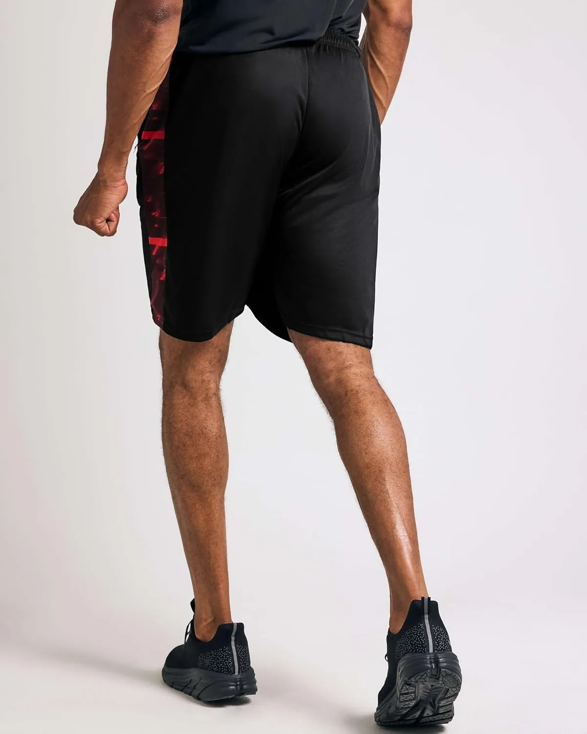 Real Essentials 5 Pack: Men's Mesh Athletic Basketball Shorts Quick Dry Activewear with Pockets