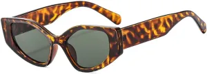 Retro Thick Frame Polygonal Sunglasses Women Vintage Punk Cat Eyes Fashion Sun Glasses UV400 Summer Shade Glasses