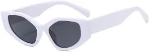 Retro Thick Frame Polygonal Sunglasses Women Vintage Punk Cat Eyes Fashion Sun Glasses UV400 Summer Shade Glasses