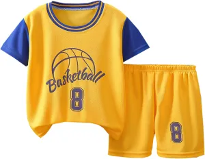 SANGTREE Baby Boys' Quick-Dry Athletic Clothing Shorts Sets