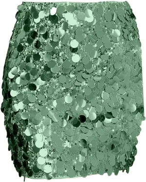 Sequin Mini Skirt Shiny Rave Outfits Skirts Skirts Sexy Sparkly Skirt Glitter Shiny Skirt Hem Mini Girls Sequin