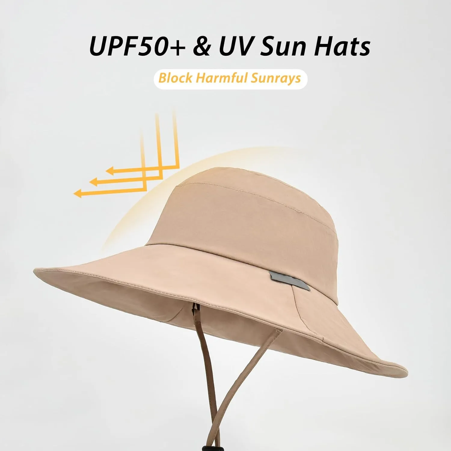 SOMALER Sun Hats for Women Wide Brim UPF50  Outdoor Beach Hat Packable Summer Fishing Hiking Hat