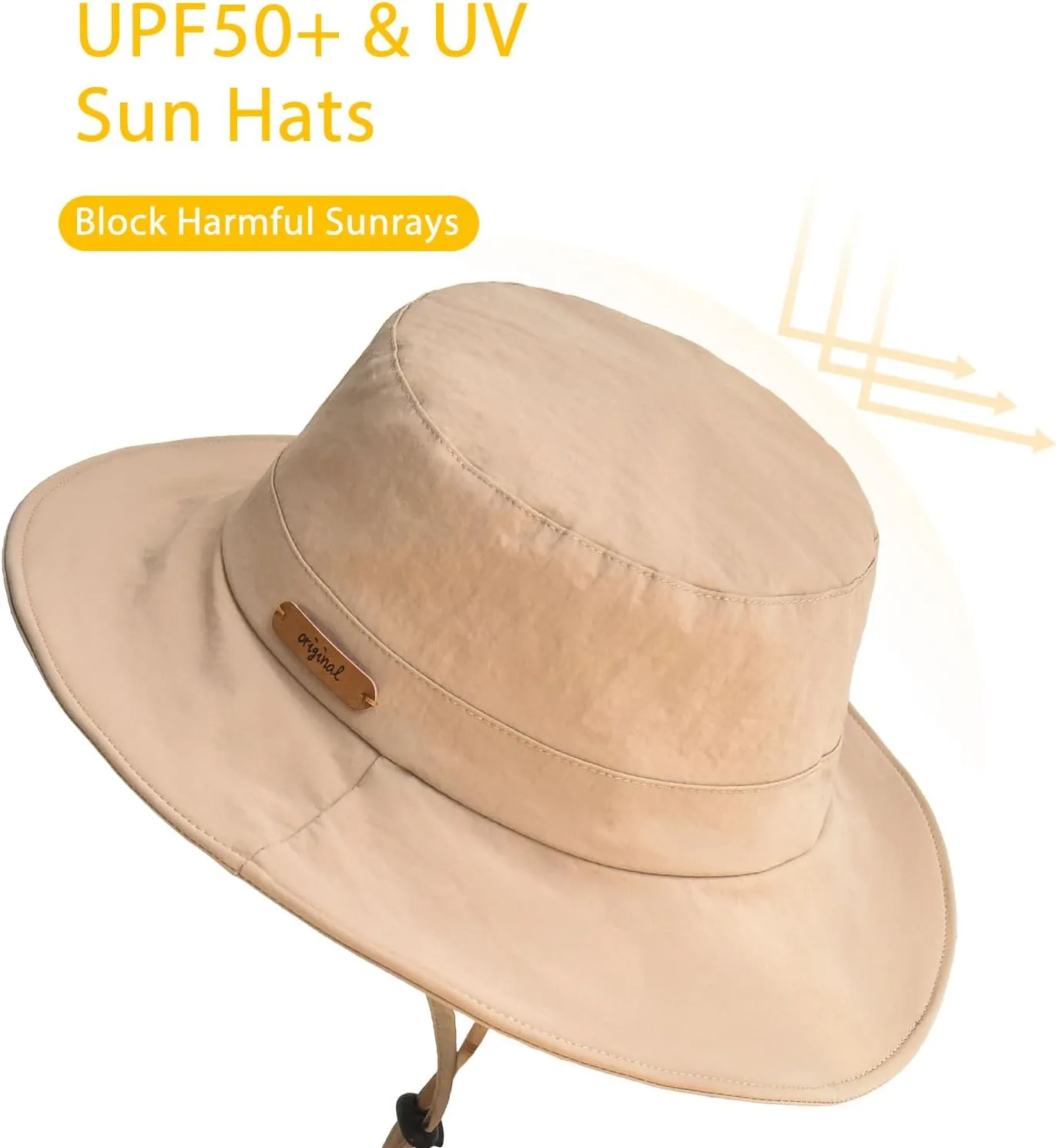 SOMALER Sun Hats for Women Wide Brim UPF50  Outdoor Beach Hat Packable Summer Fishing Hiking Hat