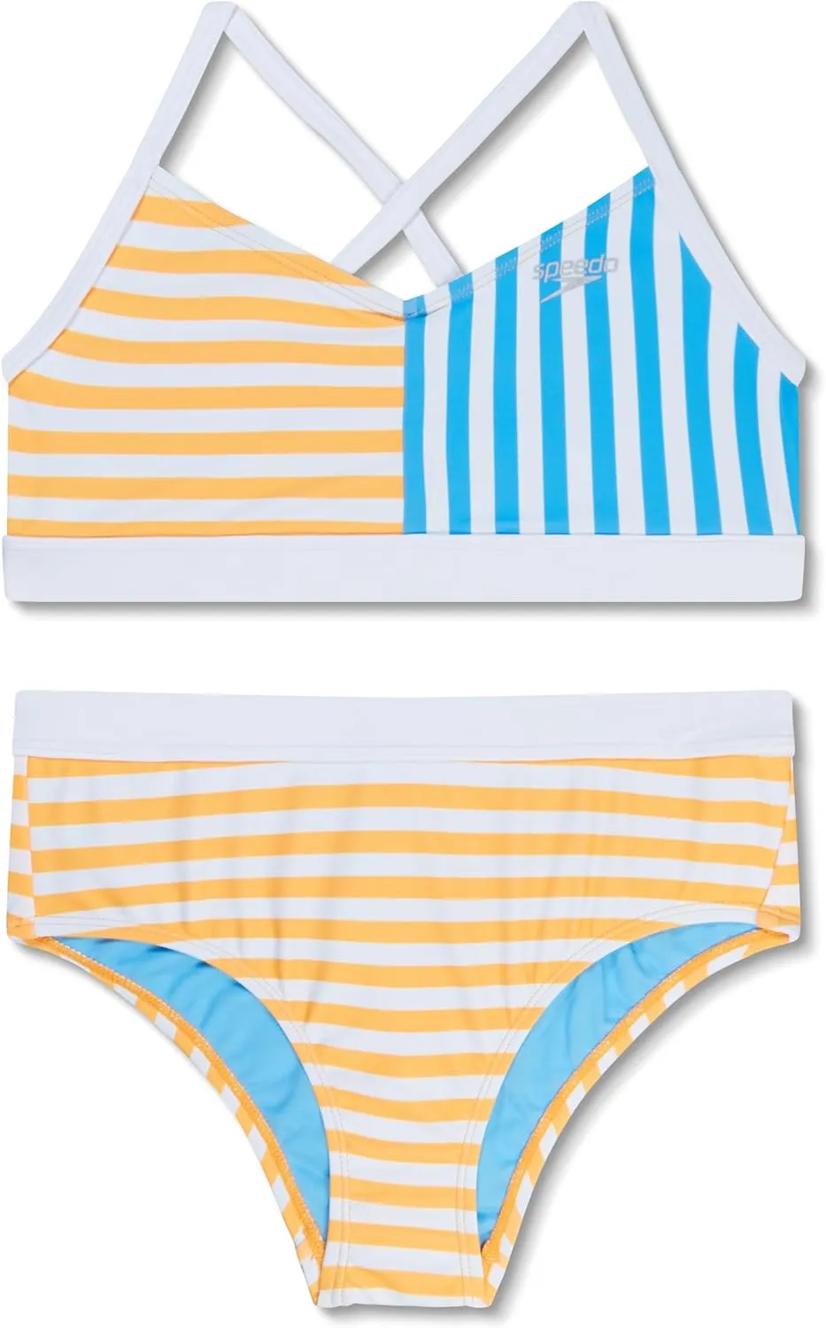Speedo Girl's Swimsuit Two Piece Bikini Set