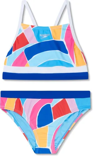 Speedo Girl's Swimsuit Two Piece Bikini Set