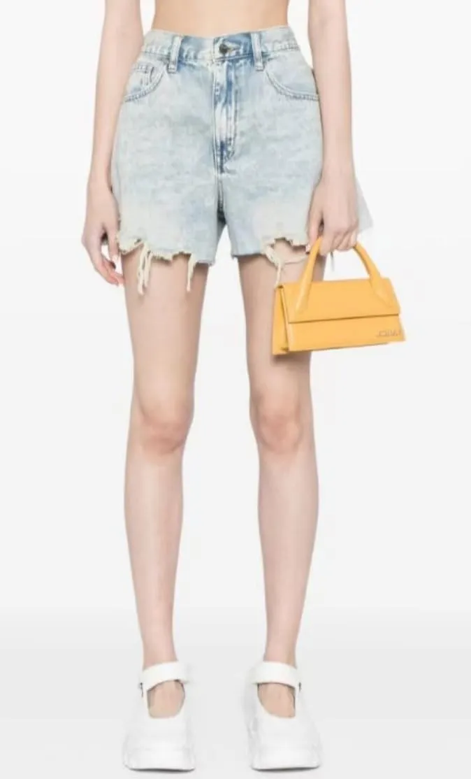 SperLucky Jeans for Women High Waisted Stretchy Short Jeans Loose Leg Denim Short Pants