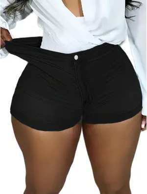 Stretchy Jean Shorts Womens High Waisted Butt Lifting Denim Shorts Casual Sexy Jorts Y2k Comfy Stretch Twill Shorts