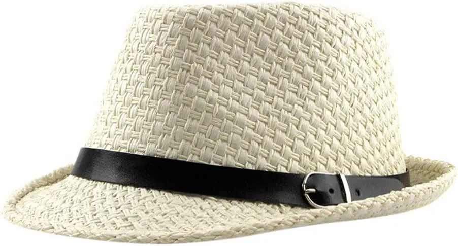 Summer Hat Mens Wide Brim Hats for Women Trilby Hat Straw Sun Hat Straw Fedora Sun Hats Sun Bucket Hats
