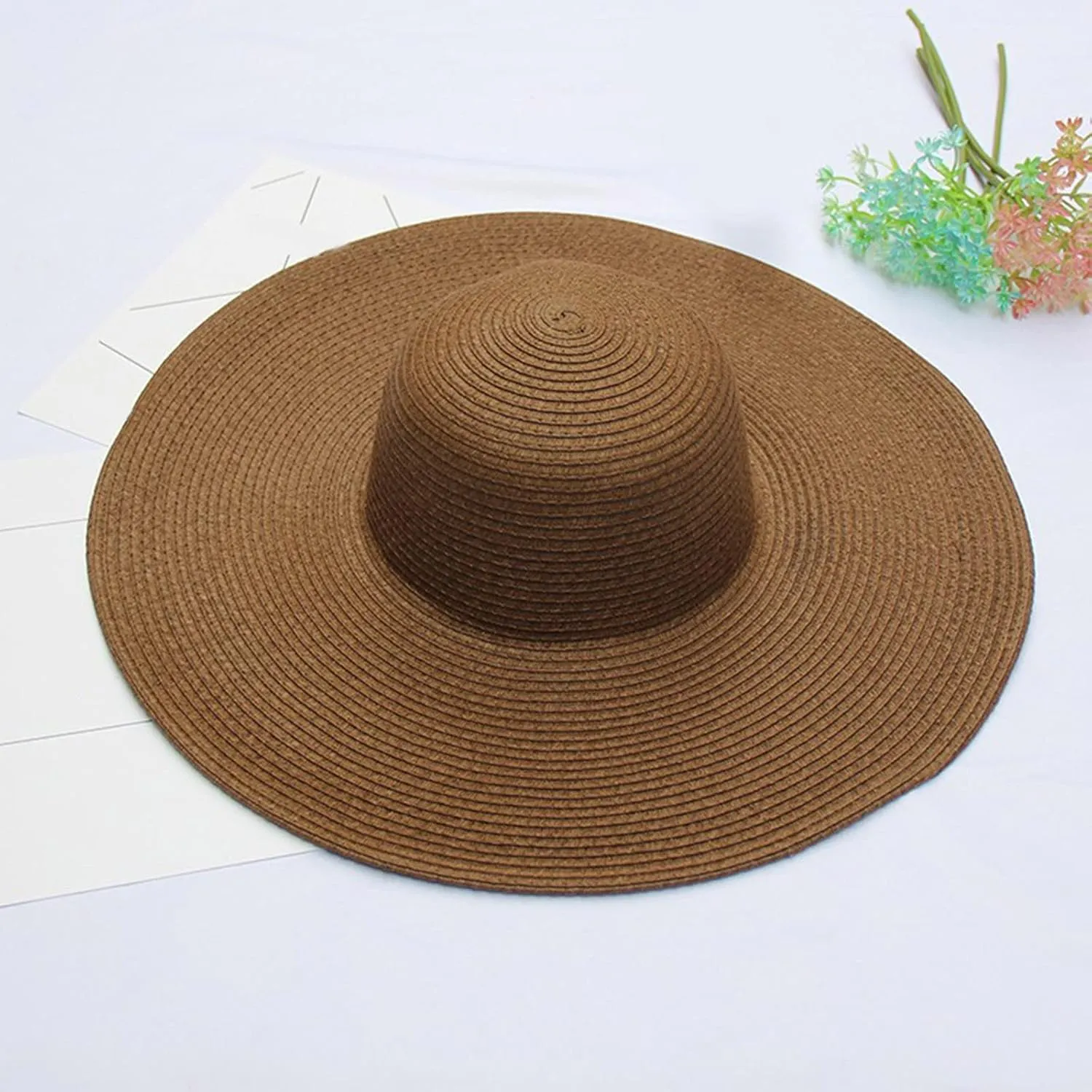 Sun Hats for Women Casual Wide Brim Cotton Bucket Hat Summer Beach Vacation Travel Accessories s Birthday Easter
