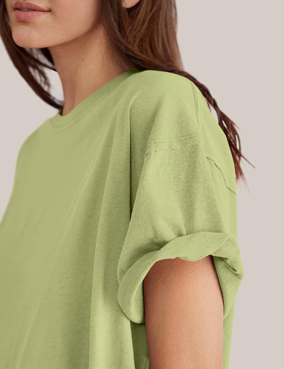 TARSE Oversized Tshirts for Women 2024 Loose Fit Summer Tunic Tops Soft Cotton Short Sleeve Boxy Tee