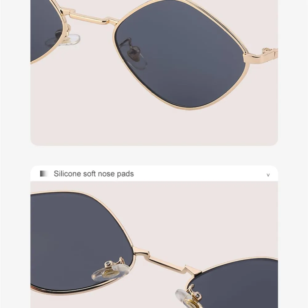 Trendy Fashion Women's Sunglasses with Chain Small Cat Eye Vintage Elegant UV400 Eyeglasses for Female Luxury Glasses