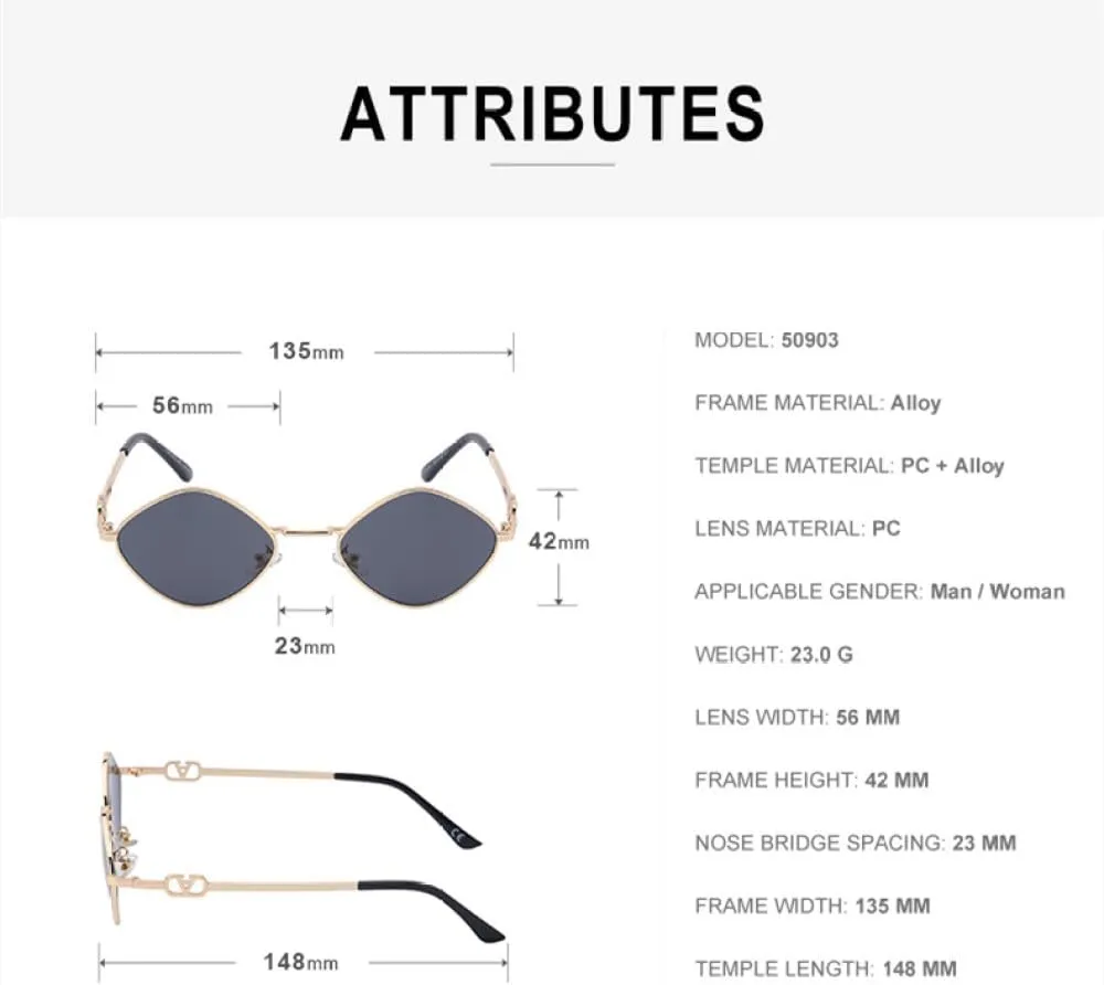 Trendy Fashion Women's Sunglasses with Chain Small Cat Eye Vintage Elegant UV400 Eyeglasses for Female Luxury Glasses