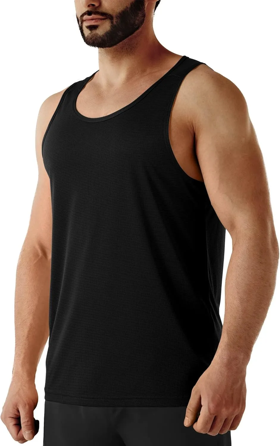 URBEST Men's Neon Workout Sleeveless Shirts Quick Dry Swim Beach Muscle Gym Running Athletic Tank Top