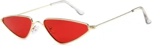 Vintage Cat eye Sunglasses Men Women Triangle Sun Glasses Female Metal Eyeglasses UV400