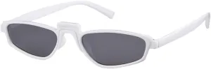 Vintage Small Sunglasses Fashion Steampunk Small Cat Eye Sun Glasses Skinny Black White Shade Female Eyewear