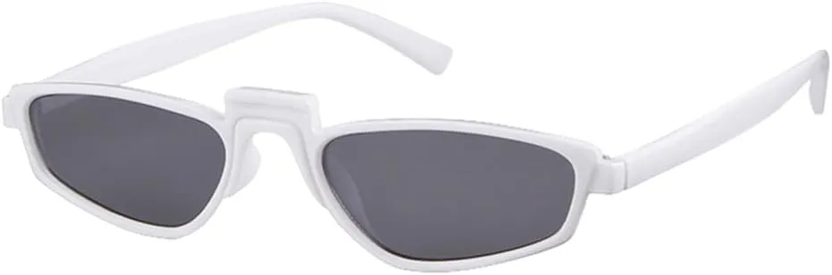 Vintage Small Sunglasses Fashion Steampunk Small Cat Eye Sun Glasses Skinny Black White Shade Female Eyewear