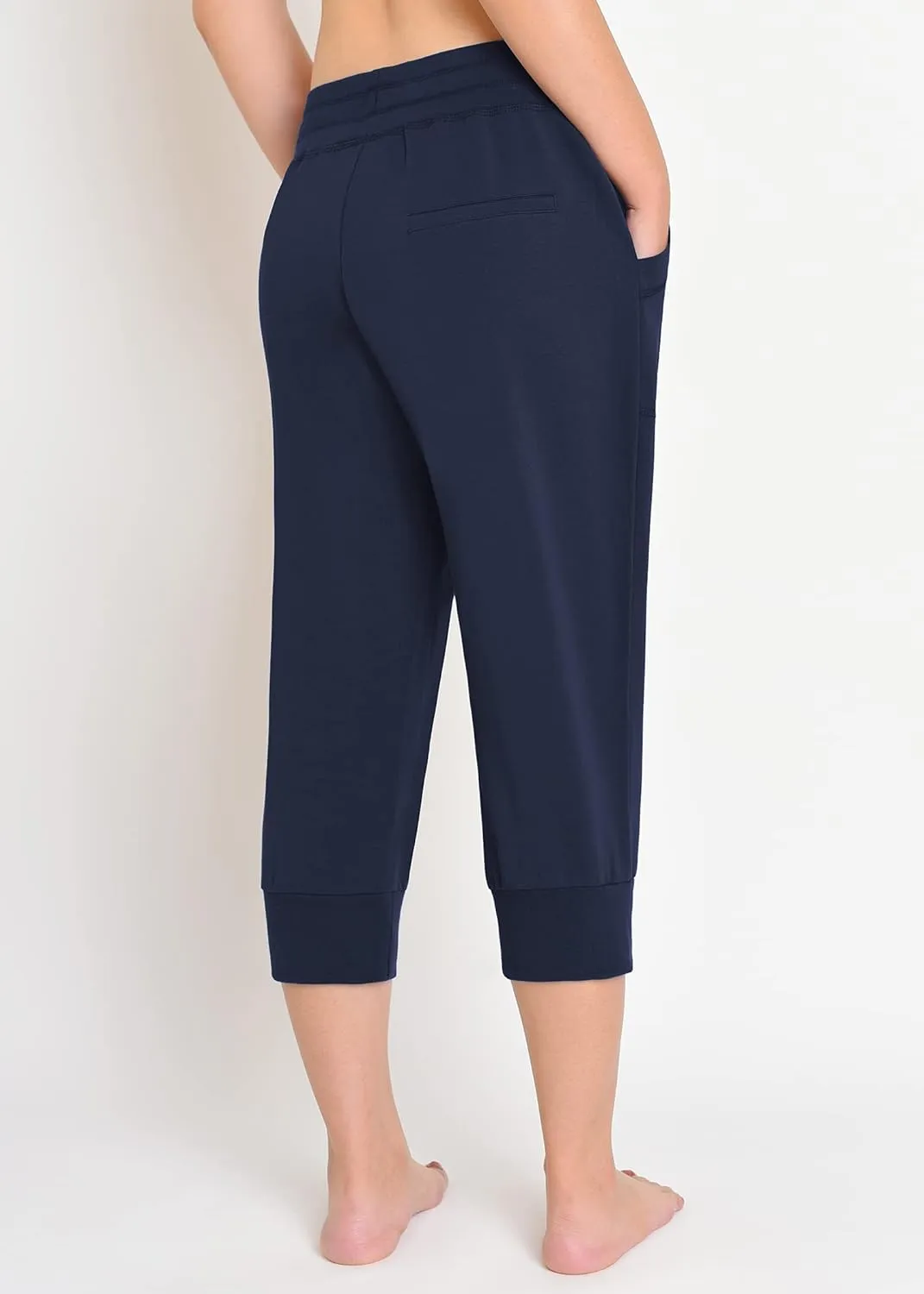 Weintee Women's Capri Joggers Jersey Sweatpants